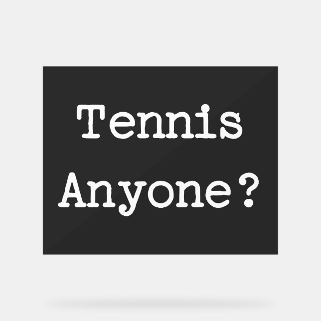 Señal Acrílica Tenis (Anverso)