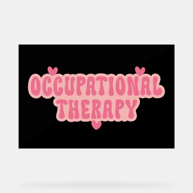 Señal Acrílica Terapia ocupacional (Anverso)