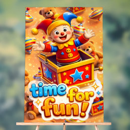 Señal Acrílica The jesters grand toybox toybox party