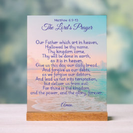 Señal Acrílica The Lord's Prayer