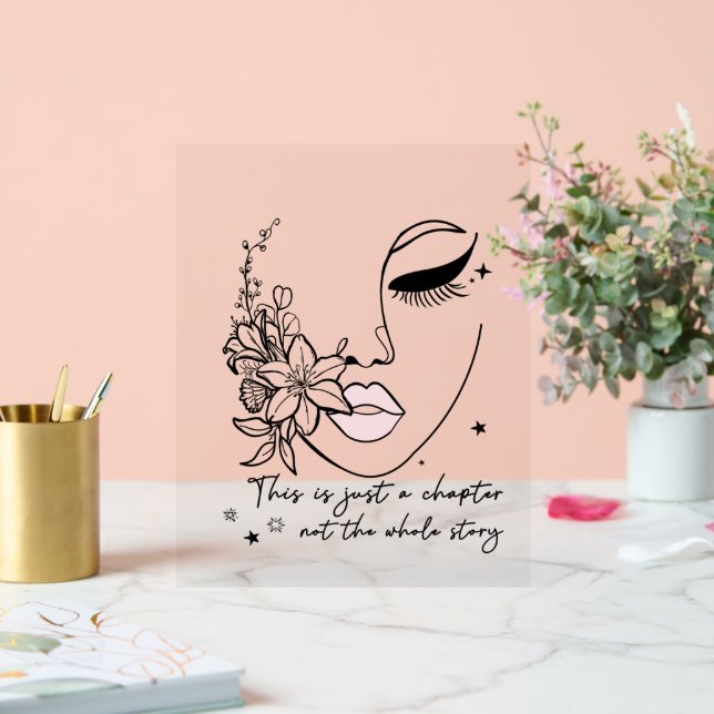 Señal Acrílica This is Just a Chapter Positive Quote  (Boda)