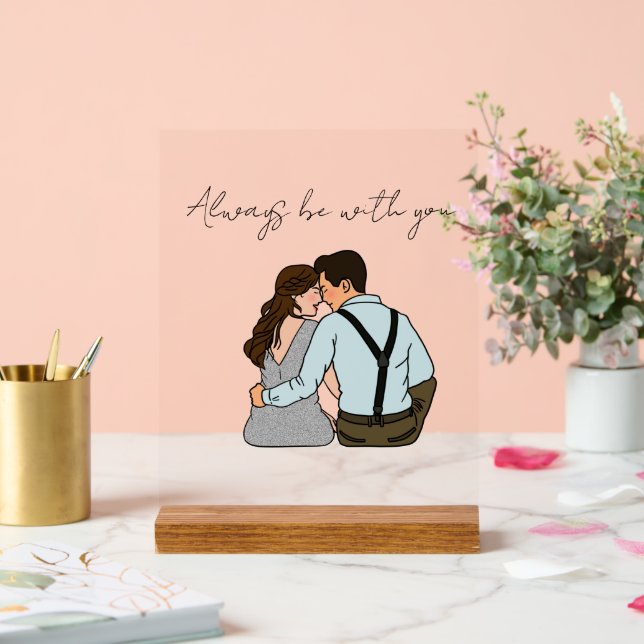 Señal Acrílica Tiempo especial, regalo especial (Boda)