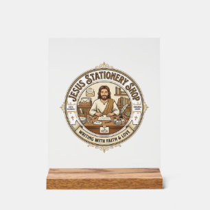 Señal Acrílica Tienda de Papelería Jesús Tienda de Papelería Jesú