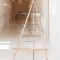 Tipografía gris minimalista bienvenida al Boda