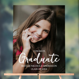 Señal Acrílica Tipografía Moderna Foto Graduación