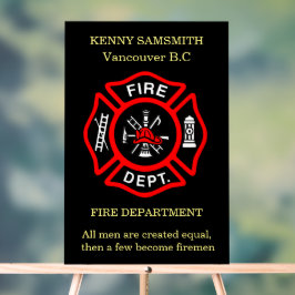 Señal Acrílica Todos los hombres son creados iguales, algunos se 