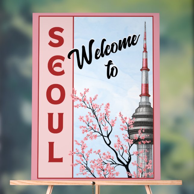 Señal Acrílica Torre Namsan de Seúl (Neutral )