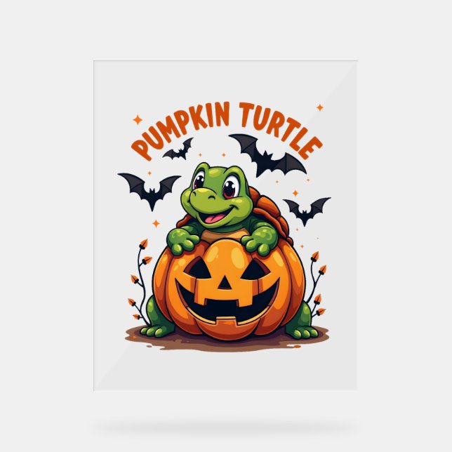 Señal Acrílica Tortuga de calabaza (Anverso)
