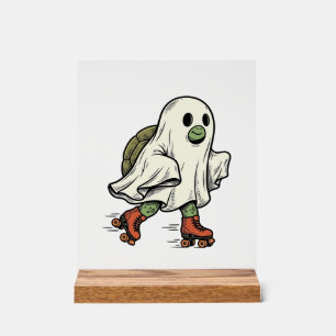 Señal Acrílica Tortuga Fantasma Patinaje Sobre Ruedas Diseño Vint