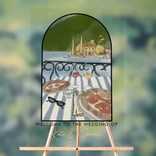 Señal Acrílica Trato Boda italiano