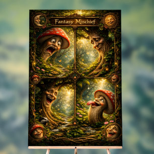 Señal Acrílica Travesura de fantasía, tarjeta de felicitación de 