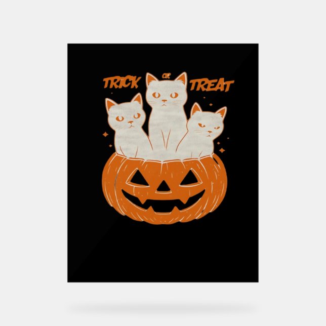 Señal Acrílica Trick o Tret cats Classic T-Shirt (Anverso)