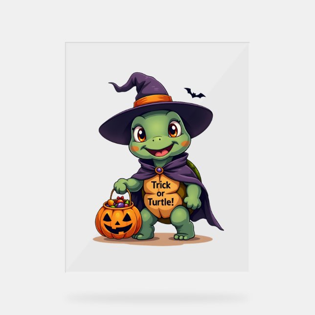 Señal Acrílica Trick-or-Turtle (Anverso)