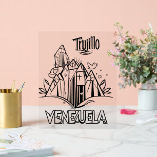 Señal Acrílica Trujillo Venezuela diseño artístico   Virgen paz