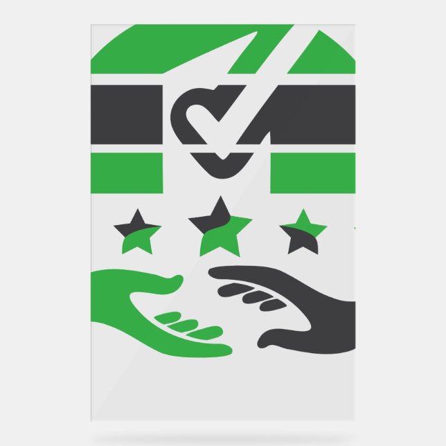 Señal Acrílica Tu voto es tu voz (Anverso)