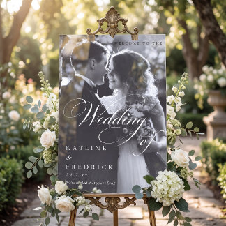 SEÑAL ACRÍLICA  TYPOGRAPHY BLACK AND WHITE PHOTO  WEDDING 