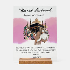 Señal Acrílica Umrah Mubarak