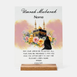Señal Acrílica Umrah Mubarak