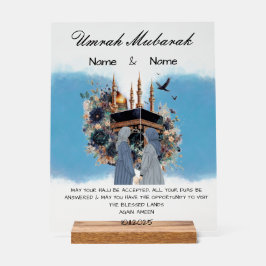 Señal Acrílica Umrah Mubarak