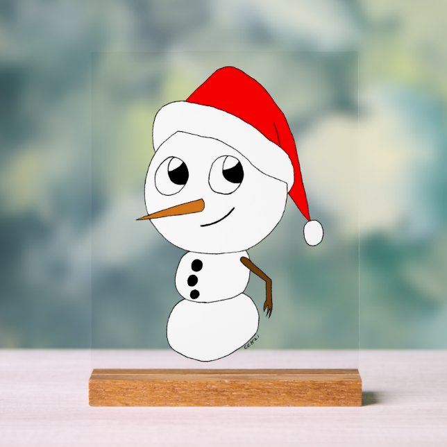Señal Acrílica un chibi snowman (Neutral )