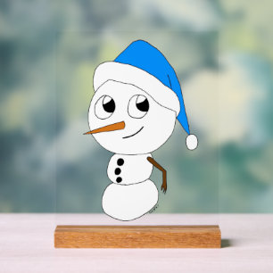 Señal Acrílica un chibi snowman