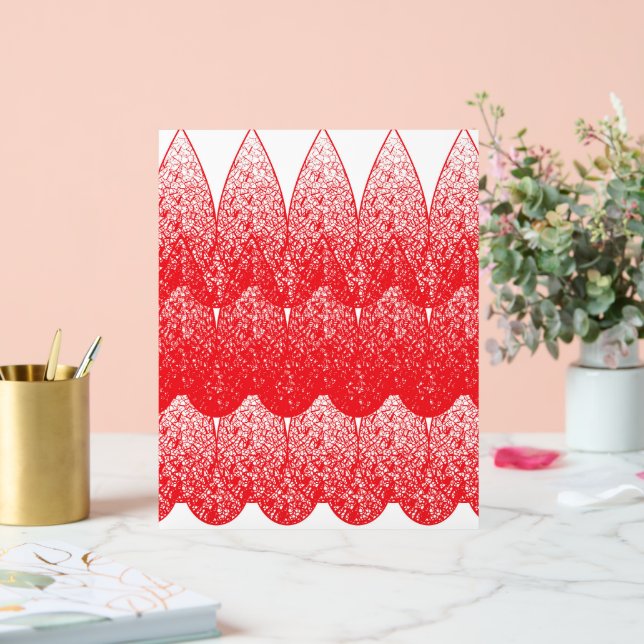 Señal Acrílica un fondo rojo y blanco con muchos puntos (Boda)