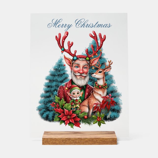 Señal Acrílica Un ilustracion de Navidades caprichosos, (Anverso)