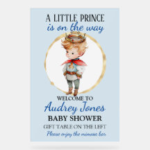 Un pequeño príncipe está en camino Baby Shower