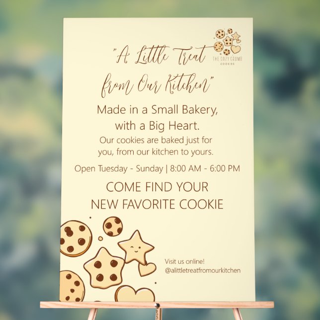 Señal Acrílica Un pequeño tesoro de nuestra cocina (Neutral )