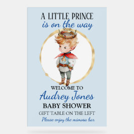 Señal Acrílica Un Principito Está En Camino De Baby Shower