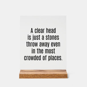 Señal Acrílica Un Rótulo acrílico de cabeza transparente