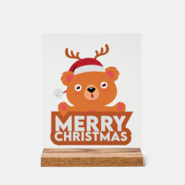 Señal Acrílica Una Navidad Muy Feliz