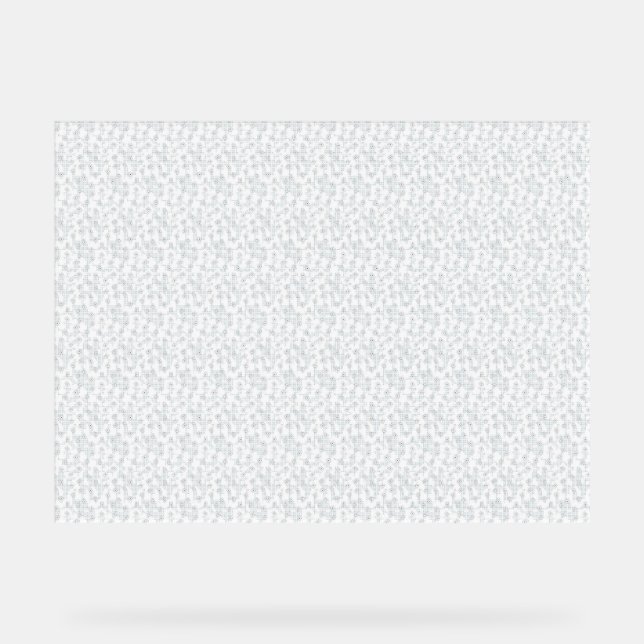 Señal Acrílica Una superficie completamente blanca e incansable l (Anverso)