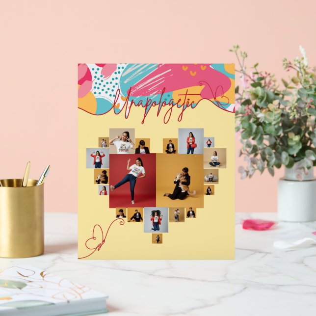 Señal Acrílica Unapologetic Personalized Feminine Photo Collage (Boda)