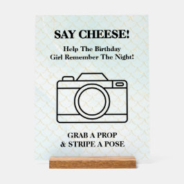 Señal Acrílica Under The Sea Mermaid Selfie Acrylic Sign