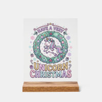 Unicornio Tiene una Navidad muy Unicornio Negrita 