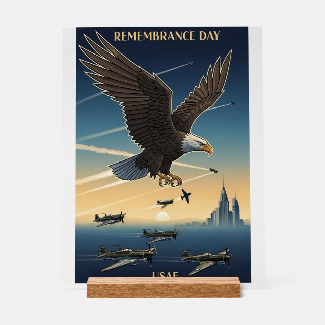 Señal Acrílica USAF Art Deco (Anverso)