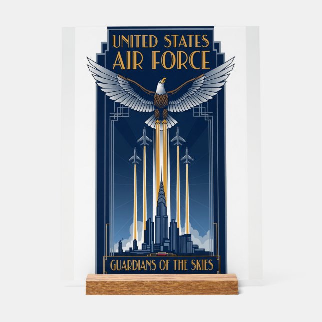 Señal Acrílica USAF Art Deco (Anverso)