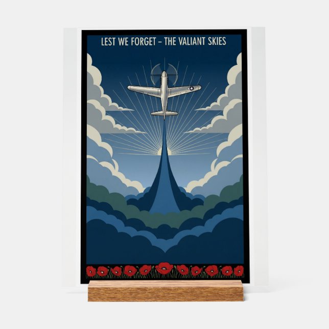 Señal Acrílica USAF Art Deco (Anverso)