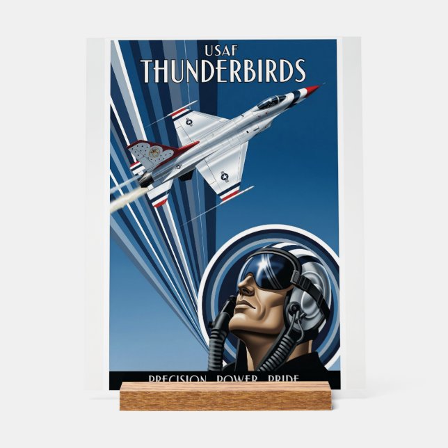 Señal Acrílica USAF Art Deco (Anverso)