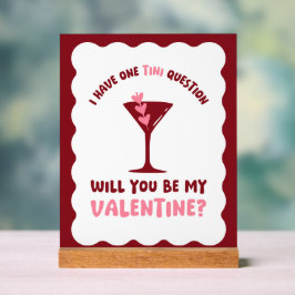 Señal Acrílica Valentine's Day Martini Station Galentine's Day