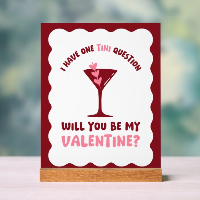 Señal Acrílica Valentine's Day Martini Station Galentine's Day (Neutral )
