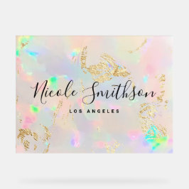 Señal Acrílica venas de Relieve metalizado falsas de fondo opal