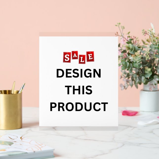 Señal Acrílica VENTA! Rótulo acrílico de 8" x 10" - Personalizado (Boda)