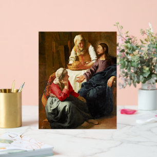 Señal Acrílica Vermeer - Cristo en la Casa de Martha y María