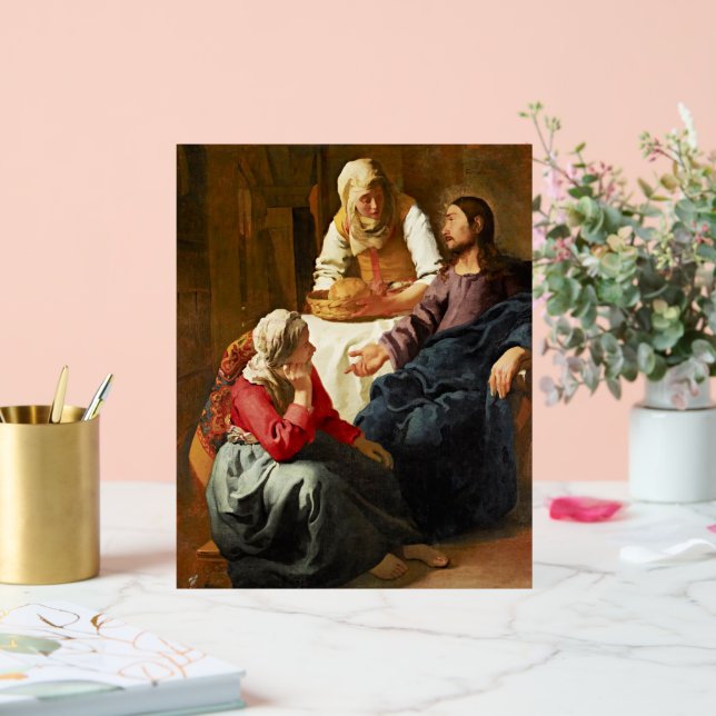 Señal Acrílica Vermeer - Cristo en la Casa de Martha y María (Boda)