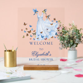 Señal Acrílica Vestido de Princesa de Cuento de Hadas Bridal Show