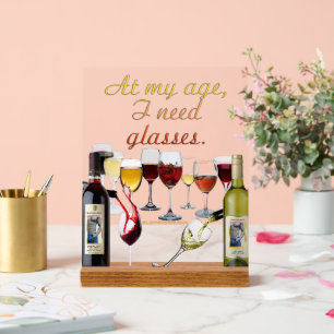 Señal Acrílica Vino de SlipperyJoe's Wine Glasses vino fermentado