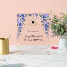 Vintage Blue Florals Bridgerton Bridal Shower