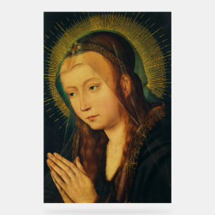 Señal Acrílica Virgen María en oración